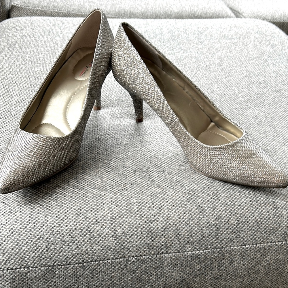 Elegant Silver Women's Heels